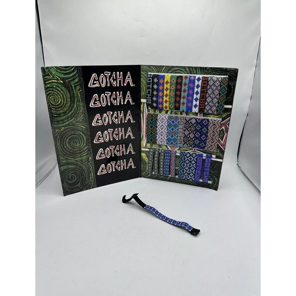 Gotcha Bracelet Adult Unisex Surf Skate‎ Braided Wrap Multi 80s 90s Vintage